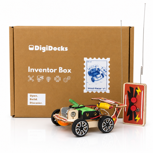 Wood Racer V1 — Build Your Own RC Racing Car | DIY STEM Science Kit | Ages 8–15