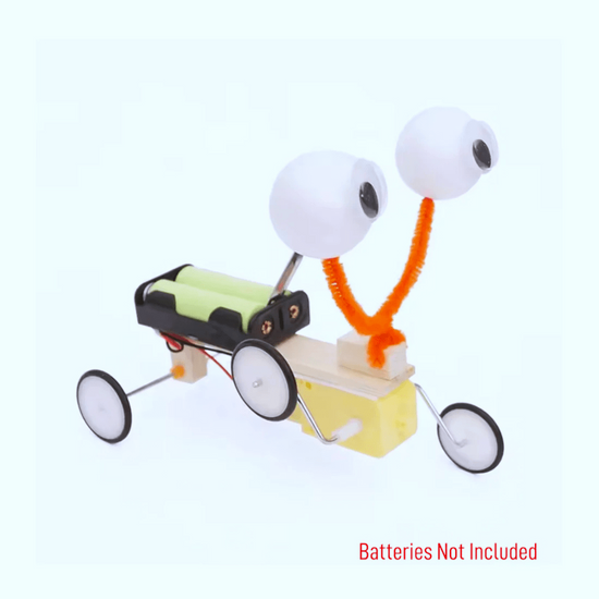 Child assembling Wobbly Eyes bionic robot kit — beginner STEM build under 30 minutes