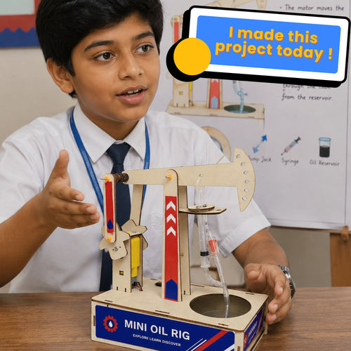 Mini Oil Rig — Build a Working Pumpjack Scale Model | DIY STEM Science Kit | Ages 8–15