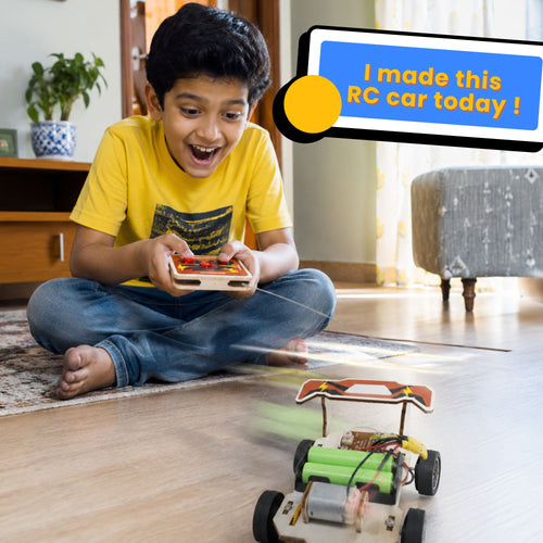 Wood Racer V1 — Build Your Own RC Racing Car | DIY STEM Science Kit | Ages 8–15
